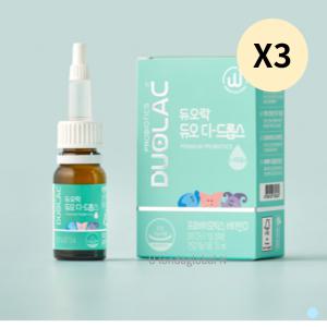 듀오락 듀오 디 드롭스 돌 아기 유산균 7.5ml X3개