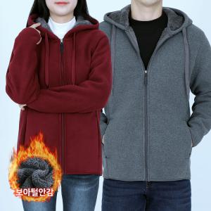 겨울 후리스 집업 후드 보아 경량 상의 보온 내피 방한복 바람막이 기모 외투 겉옷 패딩 자켓 발열 뽀글이 빅사이즈