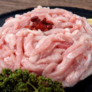 한돈 등심 맛있는 잡채용 1kg 돼지고기 세절육 냉동 신선 잔치요리 밥반찬