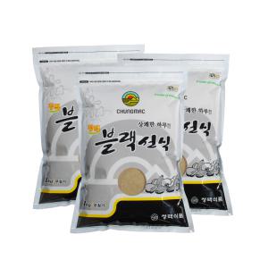 블랙선식 1kg 3개, 선식 대용식 검은콩 검은쌀 블랙푸드 청맥식품