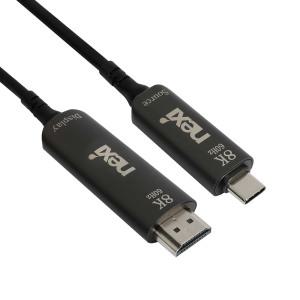 넥시 USB3.1 C타입 to HDMI2.1 AOC 하이브리드 광 케이블 10M NX1355