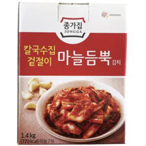 코스트코 종가집 마늘듬뿍 김치 1.4kg 칼국수 겉절이 아이스박스 포장