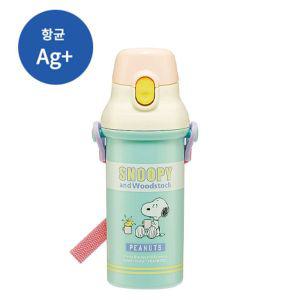 스누피 팝컬러 원터치 물통 480ml (일) (613180)유치원 어린이집 소풍 물병 캐릭터