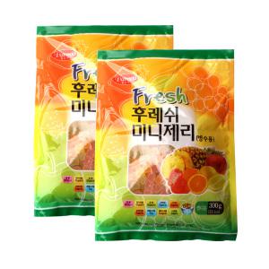 팥모아 빙수용 과일맛 젤리 300g 2개세트 팥빙수