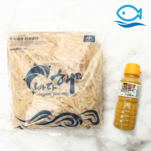 바다해 해파리 양념세트 ( 실중량 500g+소스) 염장 해파리 냉채 무침