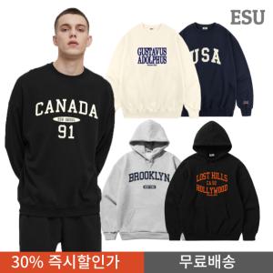 [30% 이벤트]ESU 남녀공용 보스턴 USA 미국 대학 브루클린 뉴욕 캘리포니아 애리조나 맨투맨 후드티