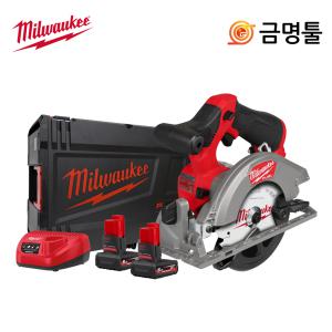 밀워키 M12 FCS442-502X 충전원형톱 12V 5.0AH 5.5인치 BL모터 톱날포함 무선 스킬