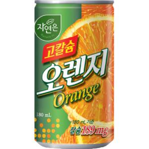 웅진 자연은 고칼슘 오렌지 180ml x 30캔_MC