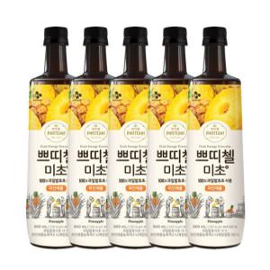 쁘띠첼 미초 파인애플 900ml 5개