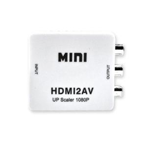 HDMI to AV RCA 컨버터 디지털신호를 아날로그로HDMITORCA AV변환 옛날모니터 연결 3RCA