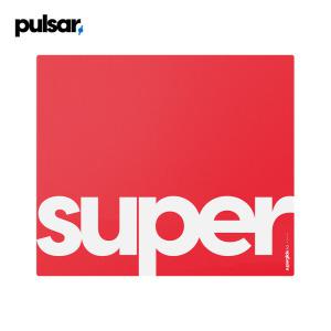 PULSAR 슈퍼글라이드 유리 마우스패드 V2 (레드,XL)-1.5T