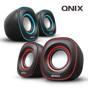 QNIX QS-3000U 유선 2채널 미니 USB 컴퓨터 노트북 스피커