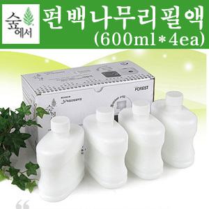 숲에서 피톤치드 산림욕기 편백나무리필액(600ml*4ea)