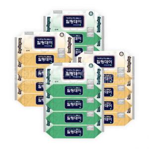 힐링데이 엠보싱 물티슈 캡형 60매(200x300mm) 15팩(900매) ( 동일제품인 카네이션물티슈로 대체)