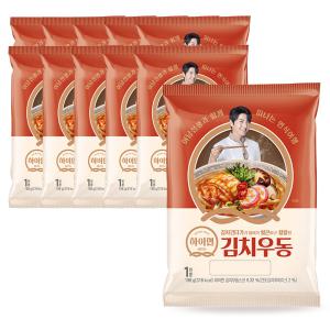 삼립 하이면 김치 우동 198g x10개