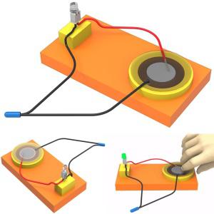 발전기 압전 소자 확산형 LED 과학 실험 키트 전자