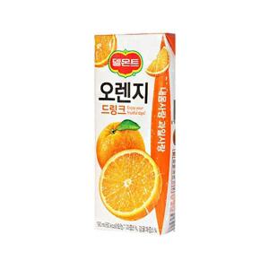 롯데 델몬트 오렌지 드링크 190ml 48팩