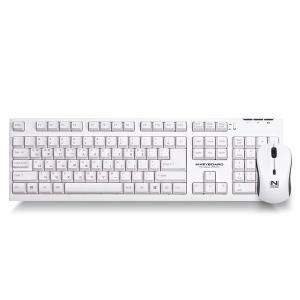 (안전포장) 스카이디지탈 NKEYBOARD W570 무선 키보드 마우스 (화이트)