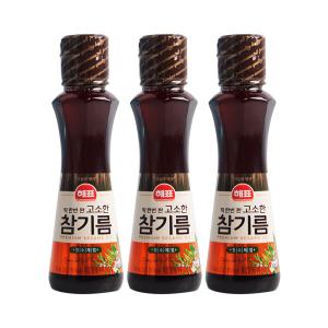 해표 고소한 참기름 110ml x3개 유통기한 24.11.1일까지