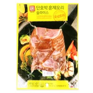 한성 단호박 훈제오리 슬라이스 400g 냉장 국산 오리고기 97% 월남쌈 무쌈말이 샐러드 캠핑 덮밥 간식