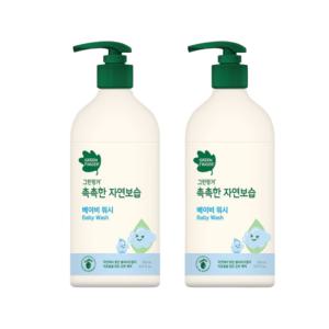 그린핑거 촉촉한 자연보습 워시 500ml x 2개