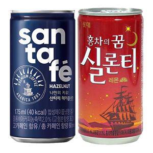 산타페 헤이즐넛 175ML+실론티 175ml 60캔구성 산타페헤이즐넛 실론티 홍차 커피