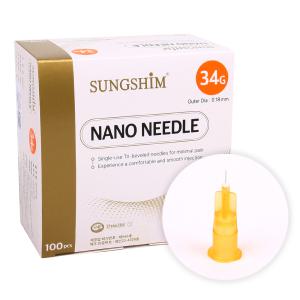 성심 나노니들 Nano Needle 34G 4mm 1박스 100개입