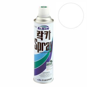 일신 락카 스프레이 420ml 무광백색