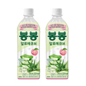 봉봉 알로에큐브 복숭아 500ml 24개