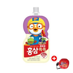 팔도 뽀로로 홍삼쏙쏙 어린이음료 포도블루베리 100ml x 40ea+장바구니