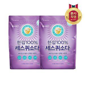 [엘지생활건강]한입 세스퀴 탄산소다 1KG X 2개