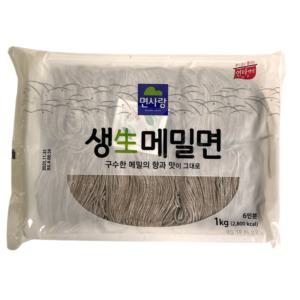 면사랑 생메밀면 1kg 6인분 실온 생면 메밀 모밀 소바 국수