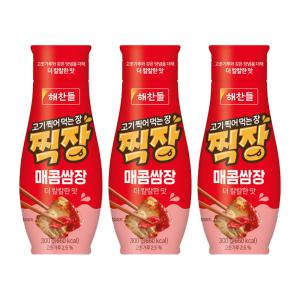 [소비기한 임박] CJ 찍장 매콤쌈장, 300g , 3개