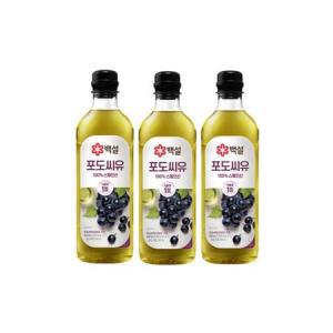 백설 포도씨유 900ml [3개]