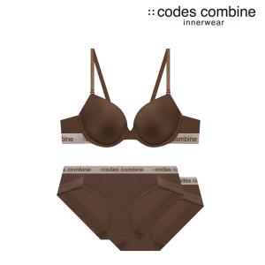 [코데즈컴바인이너웨어](강남점)브라1+팬티2 브라운 브라세트(CDWBR961BR+CDWBP961BR)