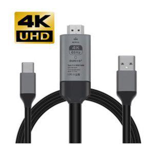 [기타]MHL 미러링케이블 3m C타입 HDMI 스마트폰 TV연결 4K SNS-HDMI60