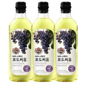 백설 백설 포도씨유 900ml 3개