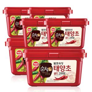 해표 순창궁 태양초 골드 고추장 3kg x2개 /유통기한:'25.02.16