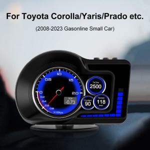 자동차속도계 Hud 디스플레이 자동차 OBD2 게이지 GPS 속도계 RPM 타코미터 물 오일 온도 계량기 Toyota Co