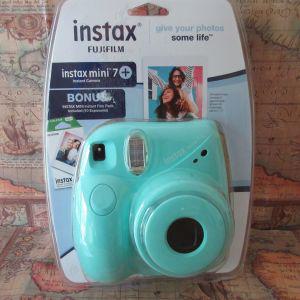 Fujifilm 후지 필름 Instax Mini 7 인스턴트 카메라 보너스 팩 Seafoam 그린