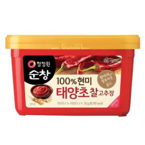 청정원 순창 100% 현미 태양초 찰고추장 3kg x 1개