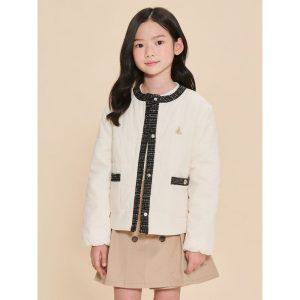 [BEANPOLE KIDS]여아 클래식 패딩 재킷  아이보리(BI4838G050)