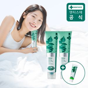 덴티스테 뉴플러스화이트 치약 200g 2개 + 10g 미니치약