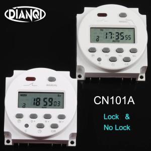 잠금 및 잠금 없음 CN101A AC DC 12V 24V 110V 220V 디지털 LCD 전원 타이머 프로그래밍 가능 전자 시간 릴