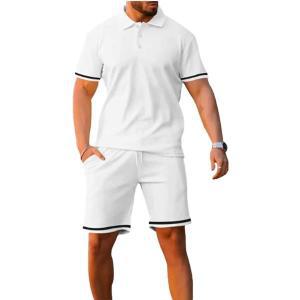 UR Mens Polo Shirt and Shorts Set 2 Piece Summer Outfits Casual Short Sleeve Matching Athletic Fashi