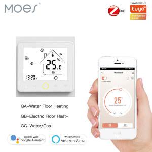 ZigBee 스마트 온도 조절기 컨트롤러 허브 물/전기 바닥 난방 물/가스 보일러 알렉사 구글