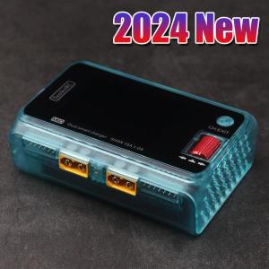 2024  M6D 500W 15A DC 듀얼 채널 미니 스마트 충전기 방전기  1-6S Lipo 배터리 FPV 모델 예비 부품