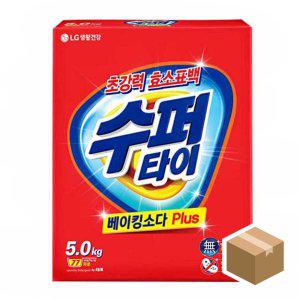 수퍼타이 베이킹소다 플러스 5kg 카톤 세탁세제x3개