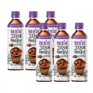 더 커진 레쓰비 커피 그란데 헤이즐넛 500mlx6펫