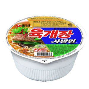 농심 컵라면 육개장 사발면 소 86G x 24EA 1박스